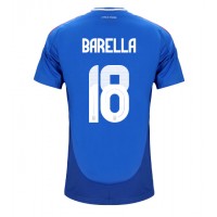 Camisa de time de futebol Itália Nicolo Barella #18 Replicas 1º Equipamento Europeu 2024 Manga Curta